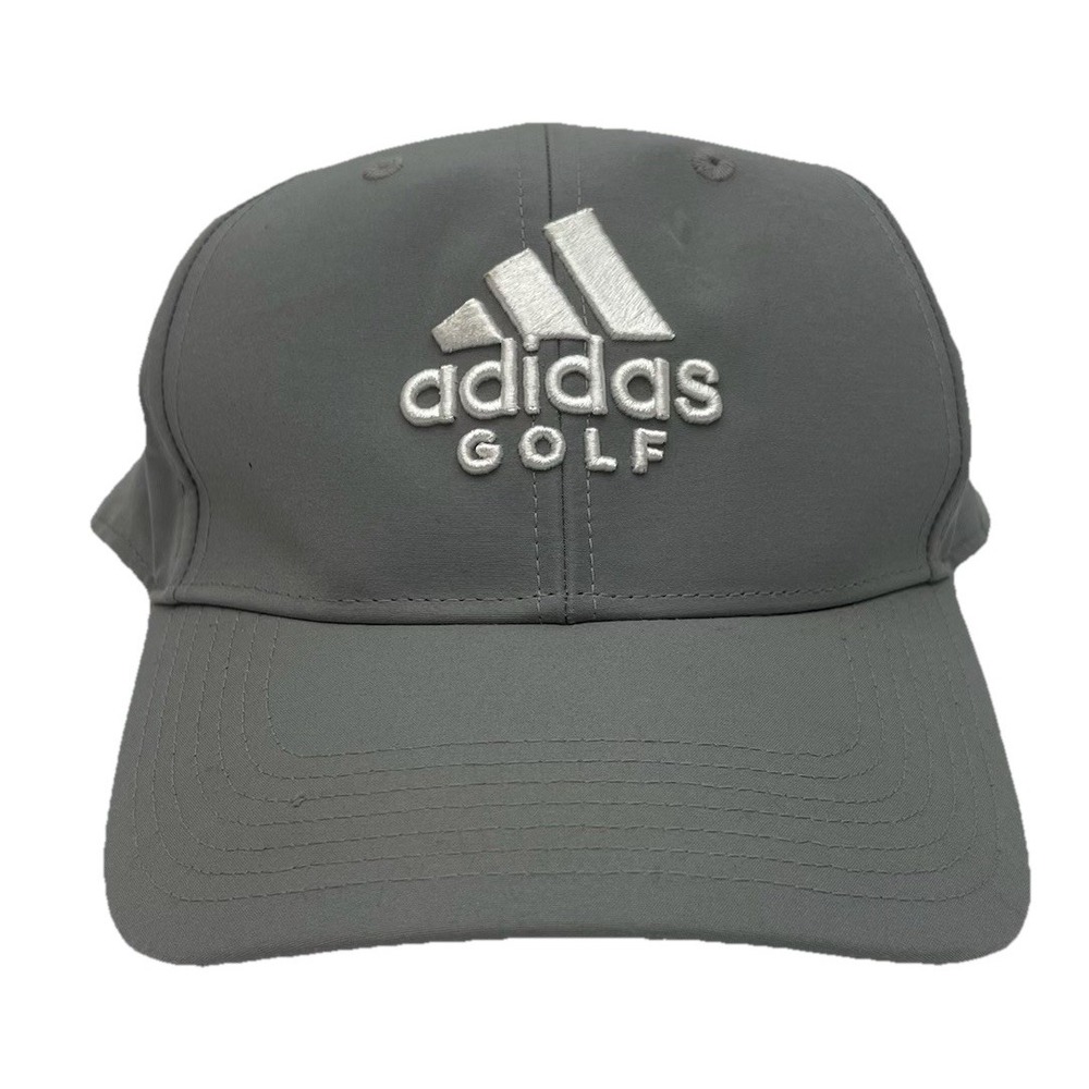 Adidas Golf‎ Hat Aeroready Gray Strapback Cap OSFM Performance Baseball